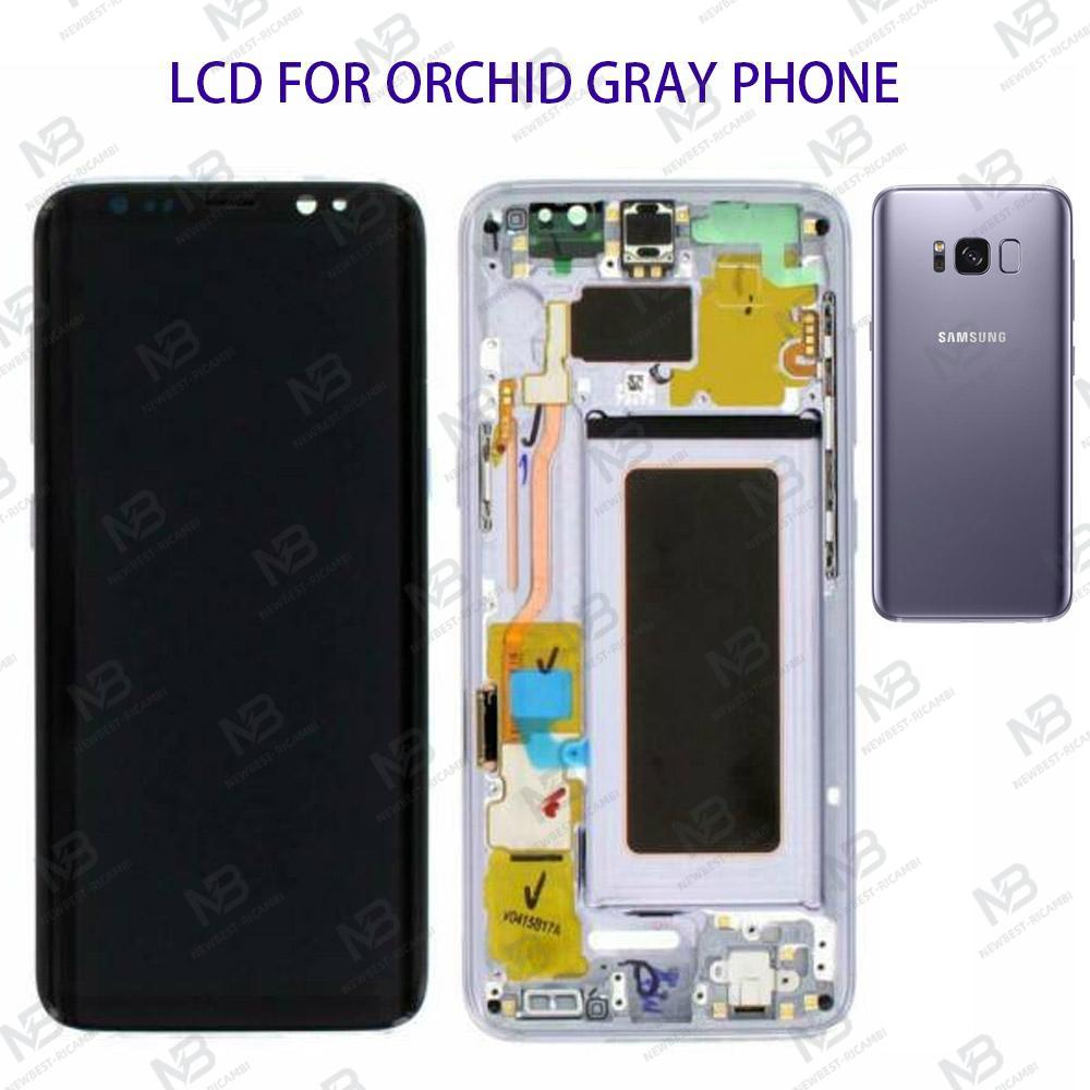 Samsung Galaxy S8 G950f Touch + Lcd + Frame Violet Service Pack