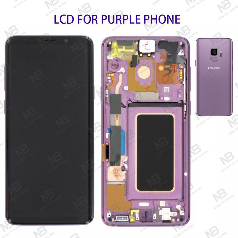 Samsung Galaxy S9 Plus G965f Touch + Lcd + Frame Purple Service Pack