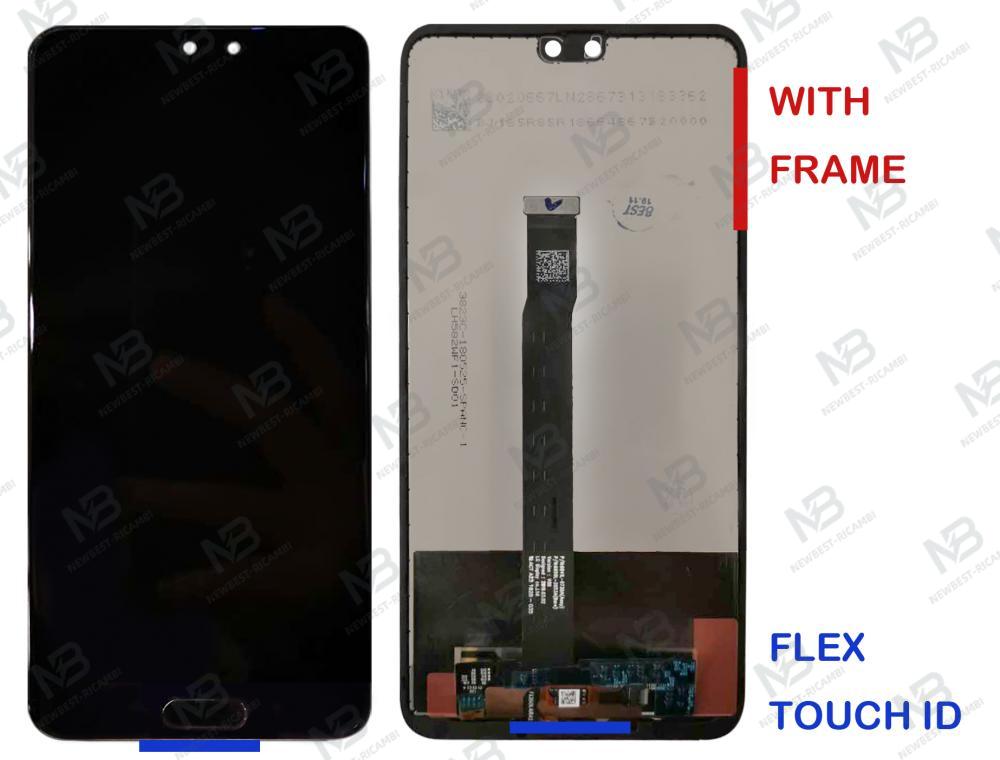 huawei P20 touch +lcd +plastic support +id touch black Service Pack