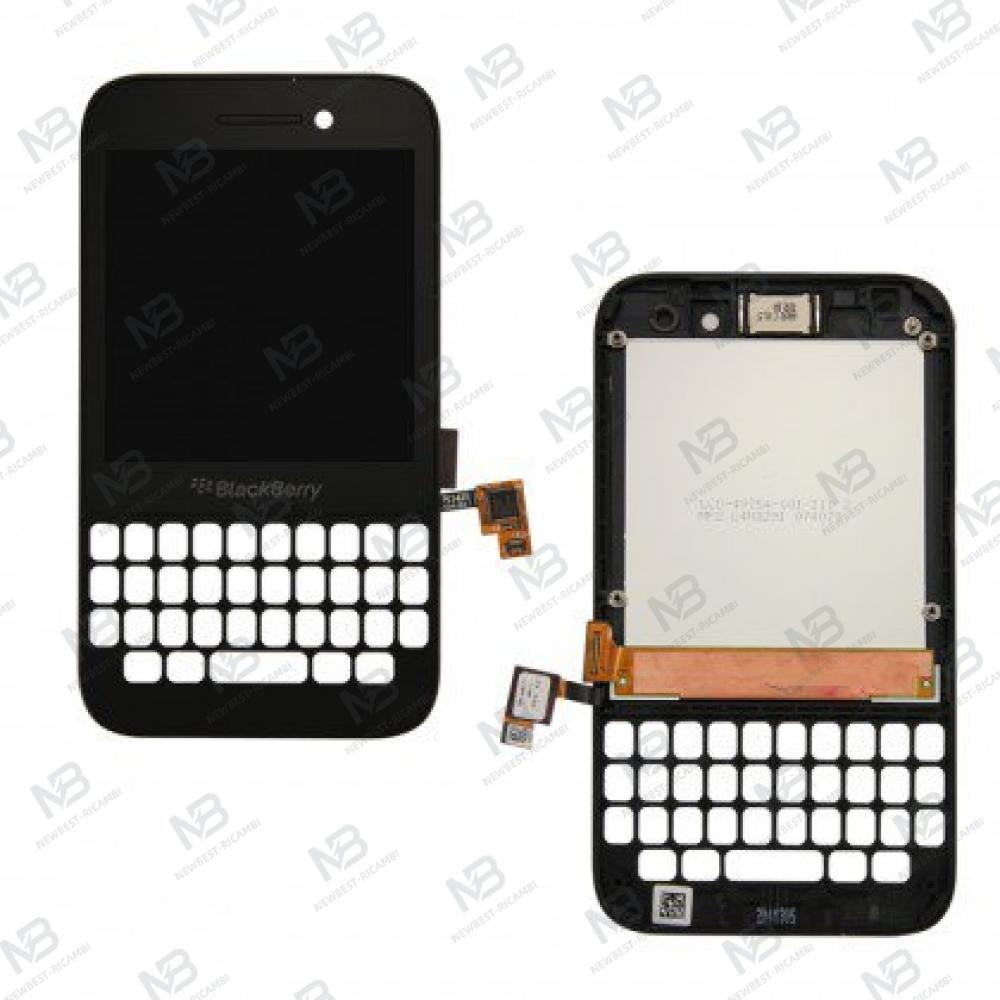 Blackberry Q5 Touch + Lcd + Frame Black