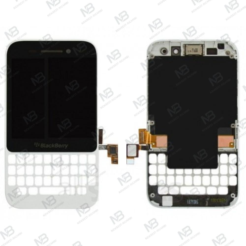 blackberry q5 touch+lcd+frame white