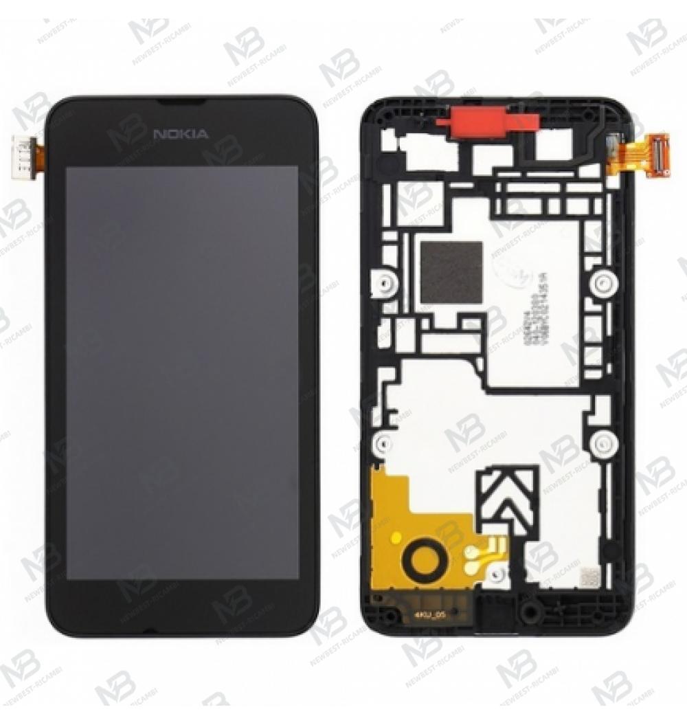 Nokia Lumia 530 Touch + Lcd + Frame Black