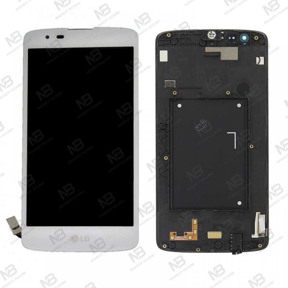 Lg K8 K350 Touch+Lcd+Frame White Original