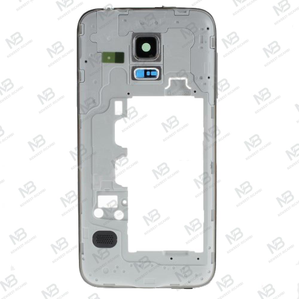 Samsung Galaxy S5 Mini G800f Frame+Pannel For Lcd Complet Silver