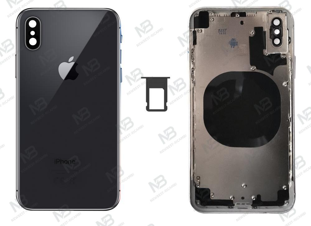 iphone X back cover with frame black OEM