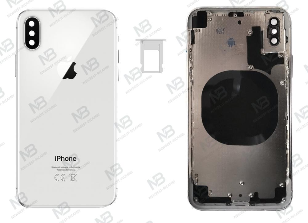 iphone X back cover with frame white OEM