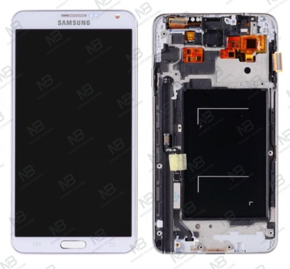 samsung galaxy note 3 n9005 touch+lcd+frame white change glass