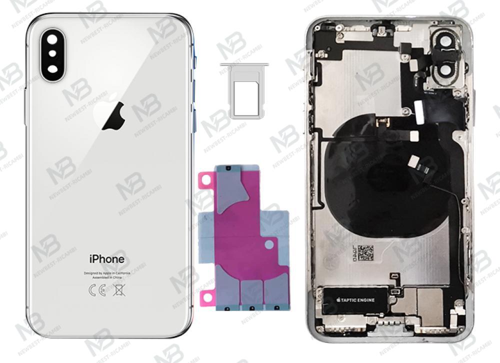 iphone X back cover with frame+accessories white OEM