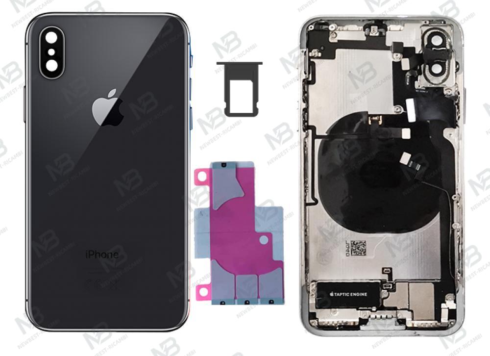 iphone X back cover with frame+accessories black OEM