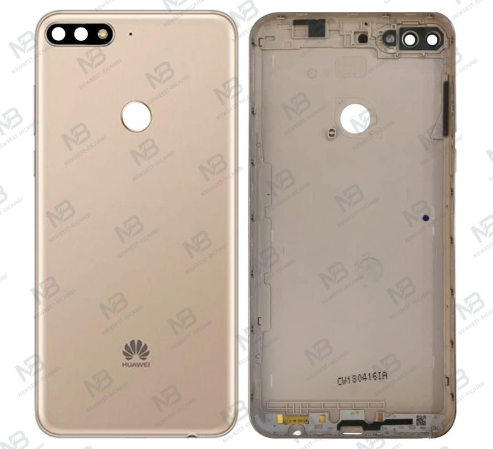 huawei y7 2018 back cover+camera glass gold original