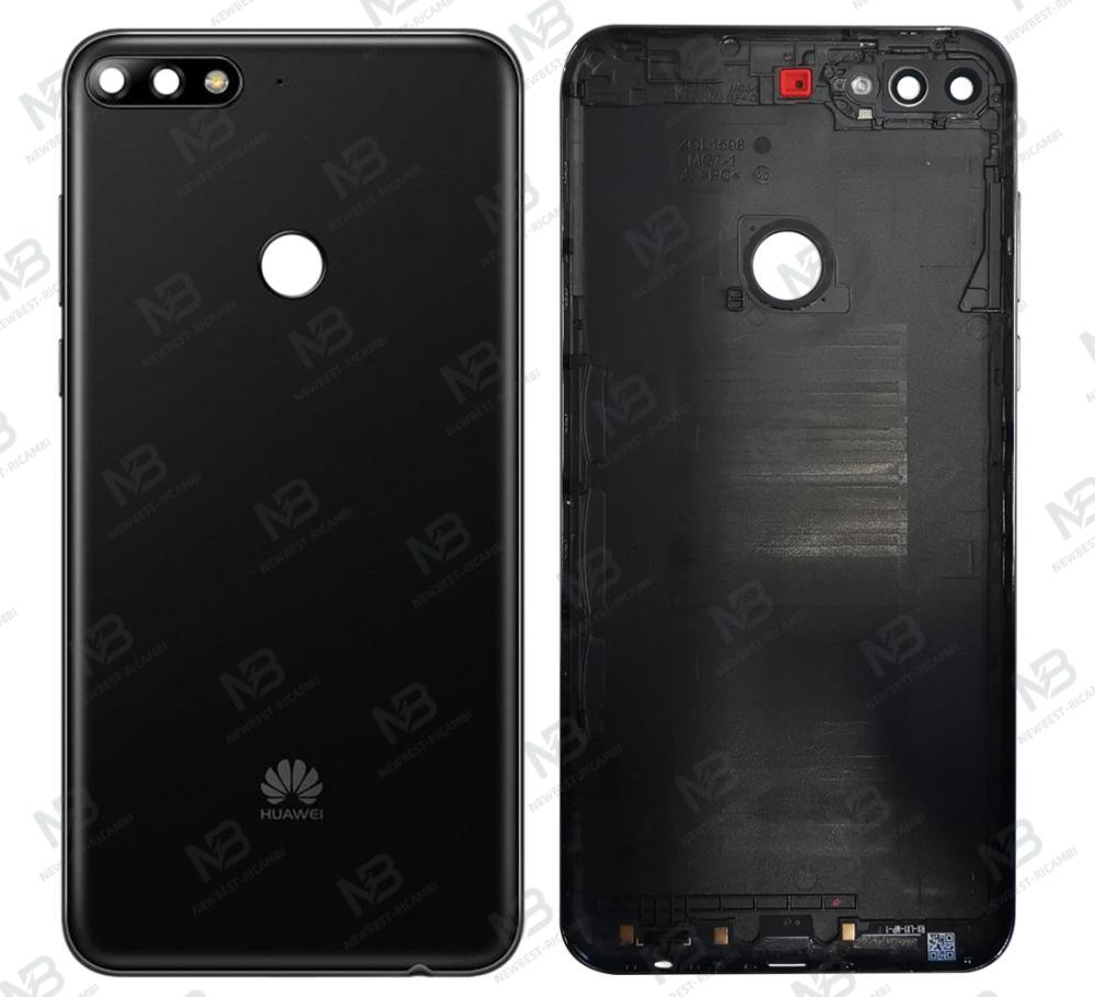 huawei y7 2018 back cover+camera glass black original