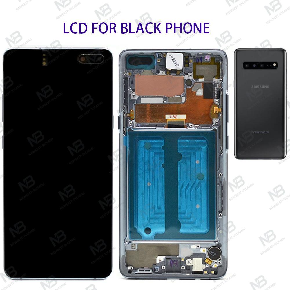 Samsung Salaxy S10 5g G977 Touch+Lcd+Frame Black Service Pack