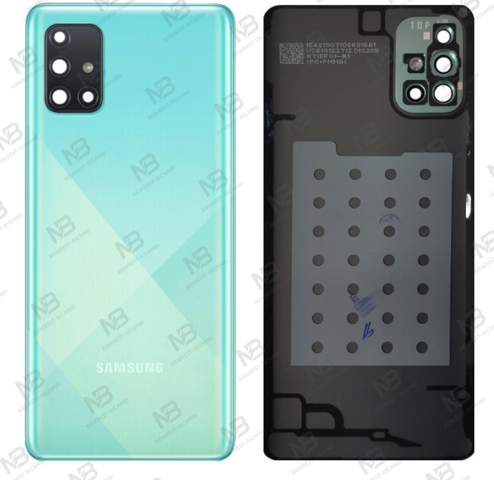 samsung galaxy a71 a715f back cover+camera glass blue original