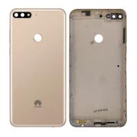 huawei y7 2018 back cover+camera glass gold original