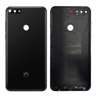 huawei y7 2018 back cover+camera glass black original