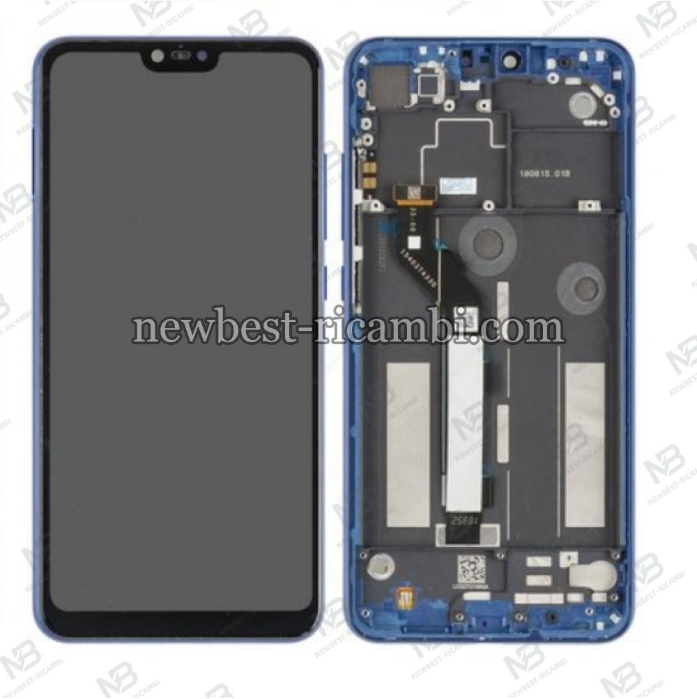 xiaomi mi 8 lite touch+lcd+frame blue