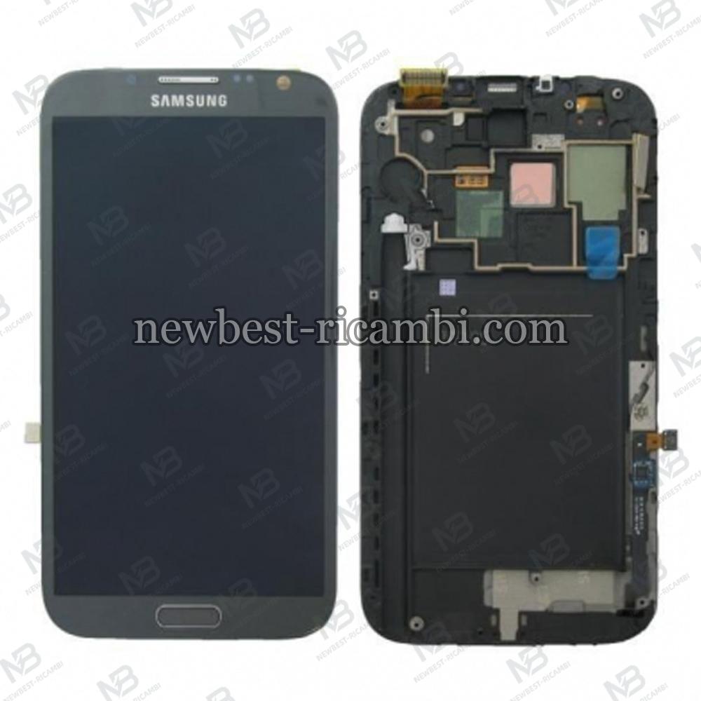 Samsung Galaxy Note 2 Lte N7105 Touch + Lcd + Frame Grey Service Pack