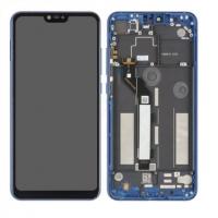 xiaomi mi 8 lite touch+lcd+frame blue