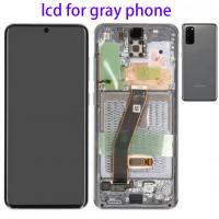 Samsung Galaxy S20 G980f G981 Touch+Lcd+Frame Grey Service Pack