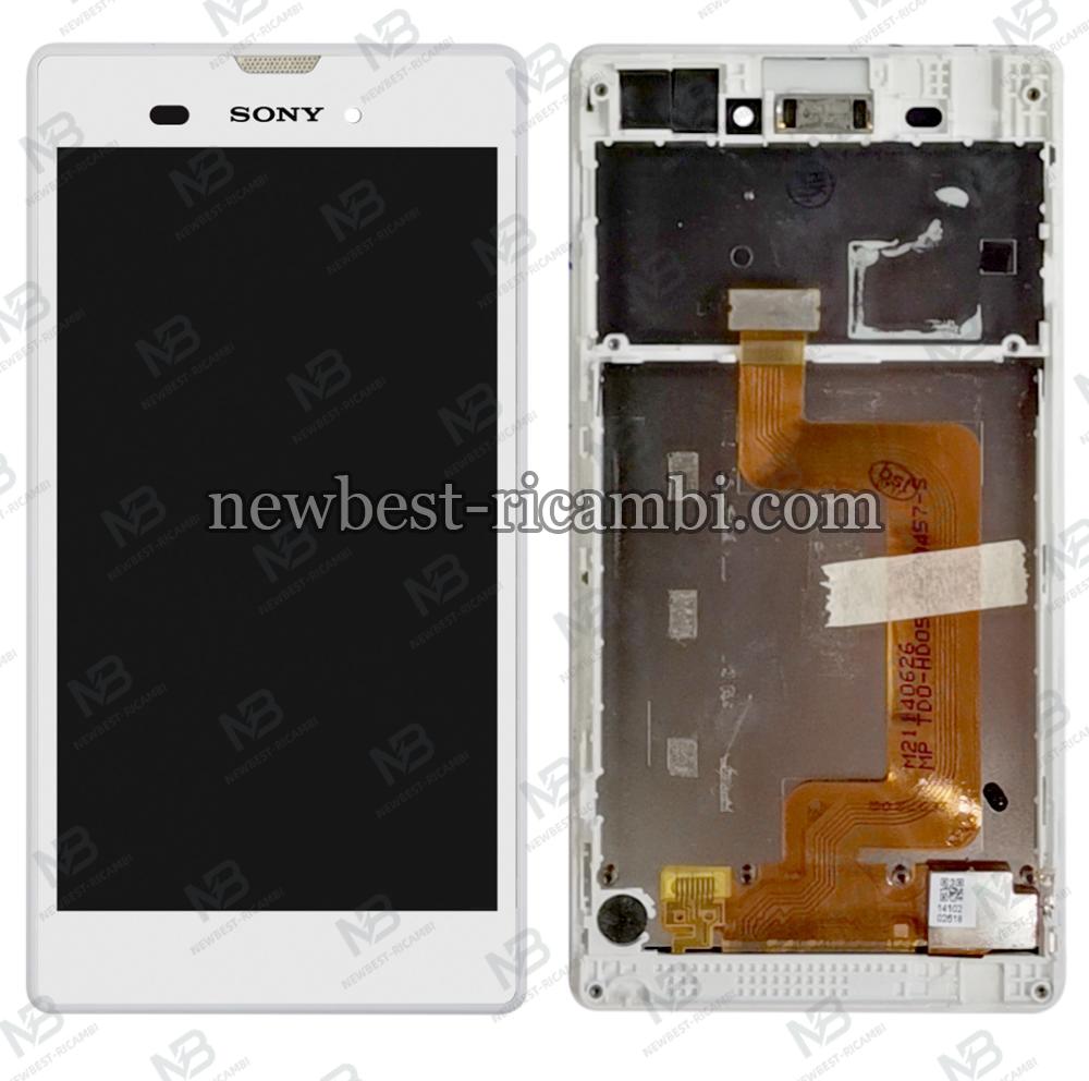 Sony Xperia T3 M50w D5102 D5103 touch+lcd+frame white original