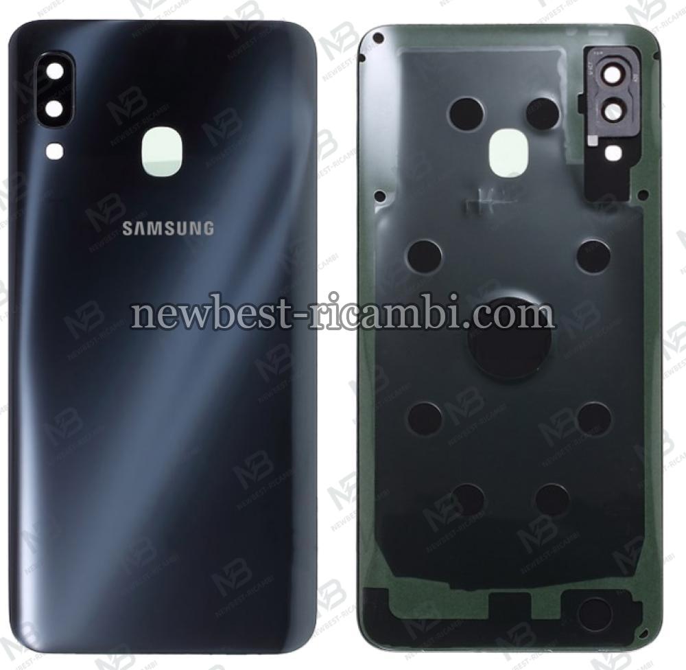 samsung galaxy a30 a305 back cover+camera glass black original