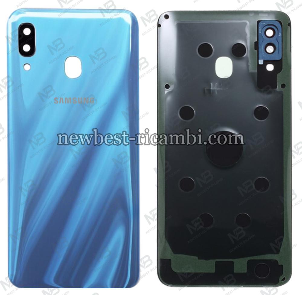 samsung galaxy a30 a305 back cover+camera glass blue sky original