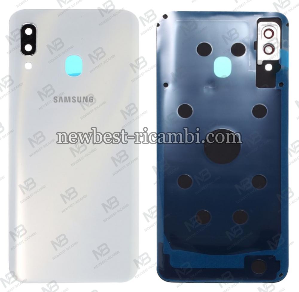 samsung galaxy a30 a305 back cover+camera glass white original