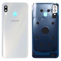 samsung galaxy a30 a305 back cover+camera glass white original