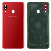 samsung galaxy a205f a20 back cover+camera glass red original