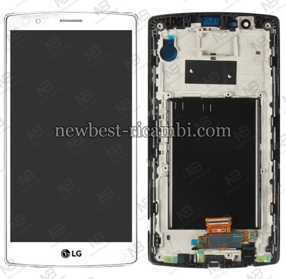 lg g4 h815 h810 h811 f500 touch+lcd+frame white