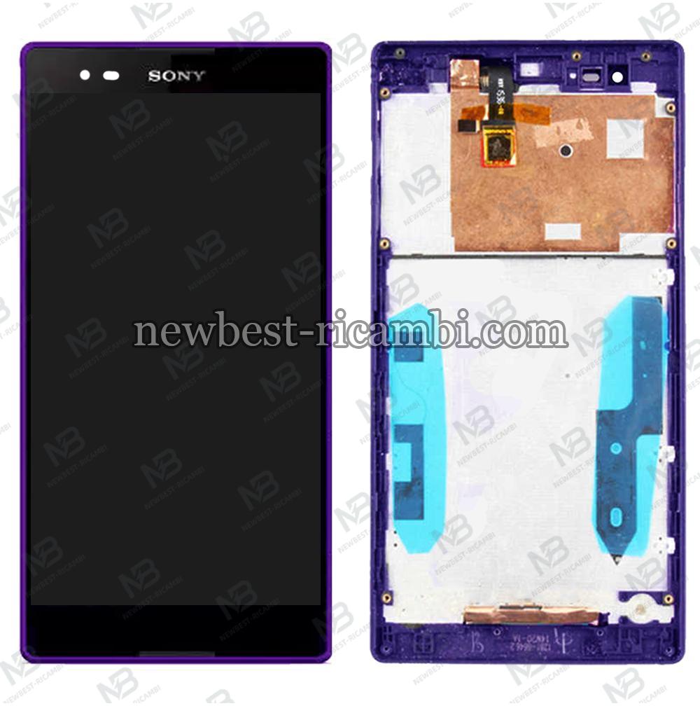 sony xperia t2 ultra d5303 d5306 d5322 touch+lcd+frame violet