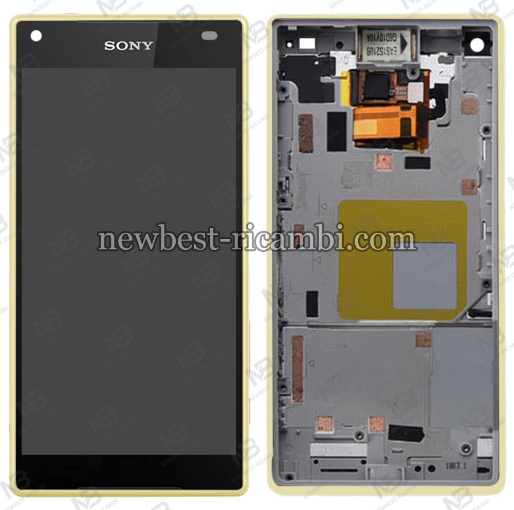 Sony Xperia Z5 Compact Mini E5803 touch+lcd+frame yellow original