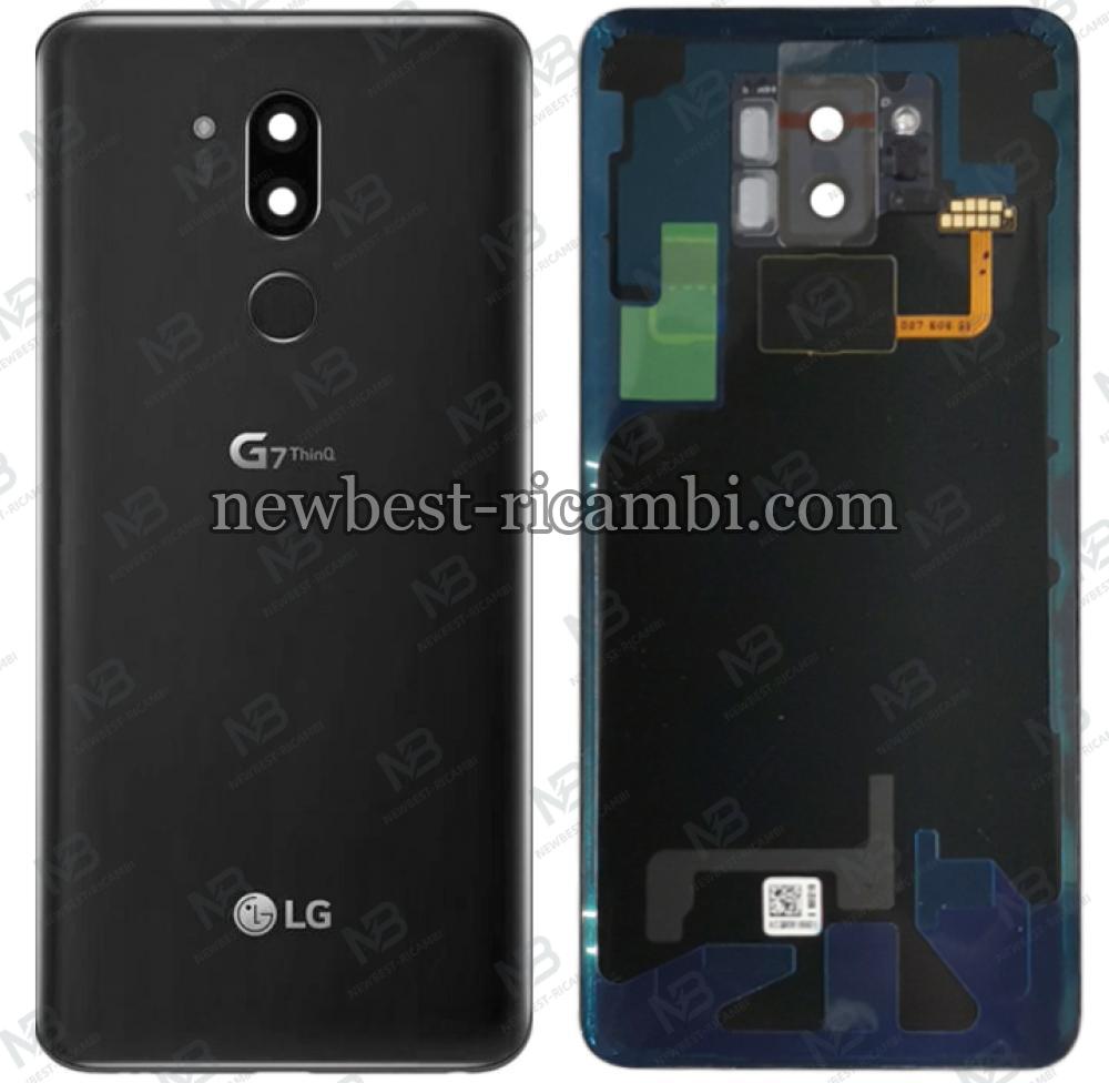 lg g7 thinq back cover +id touch black original