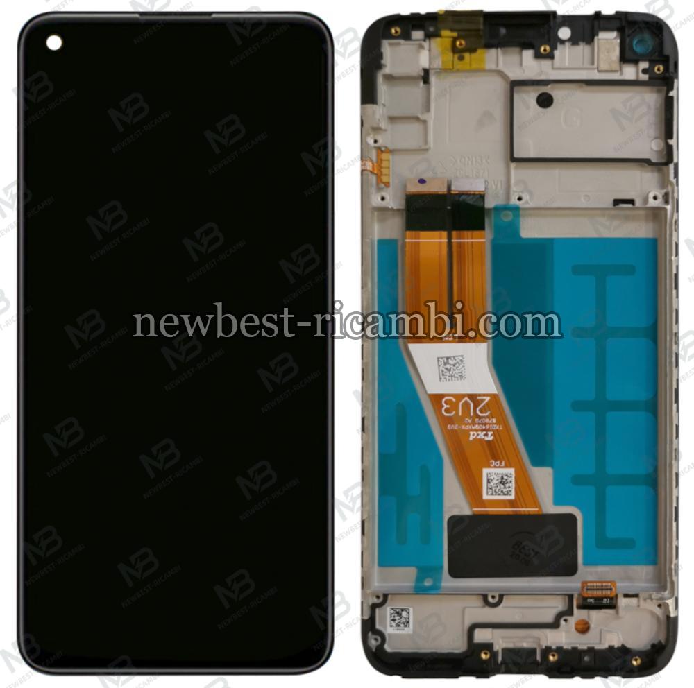 Samsung Galaxy A115f A11 Touch + Lcd + Frame Black Service Pack