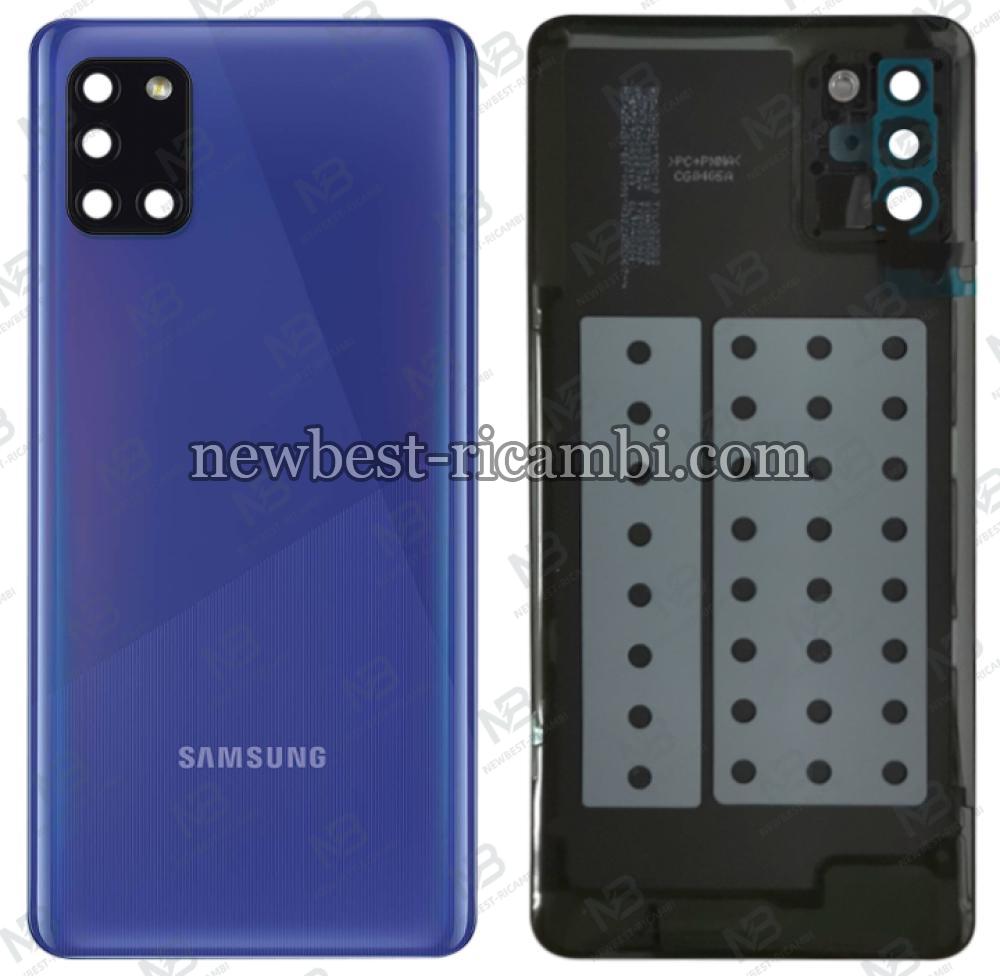 samsung galaxy a31 a315 back cover+camera glass blue original