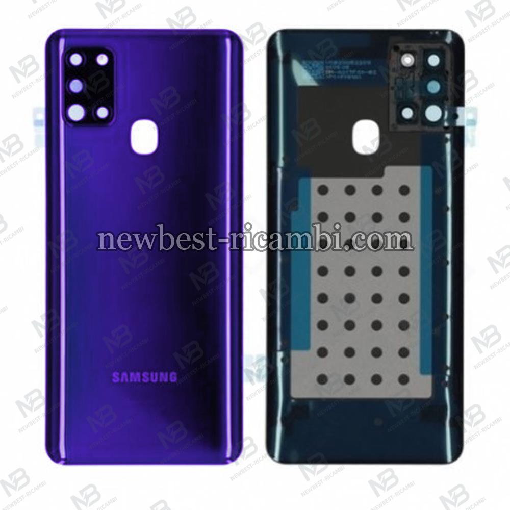 samsung galaxy a21s a217 back cover+camera glass blue original