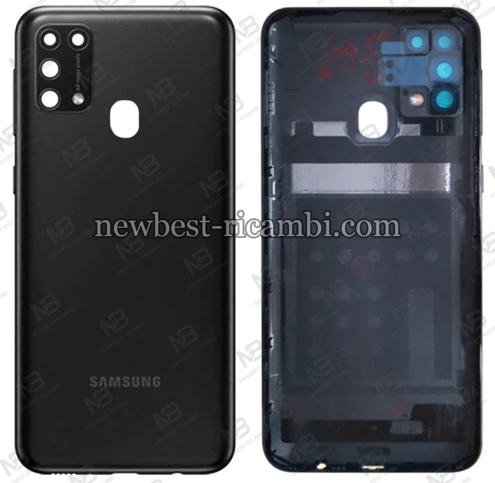 samsung galaxy m31 m315 back cover+camera glass black original