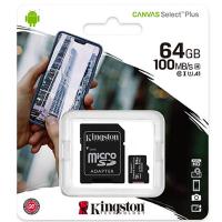KINGSTON Canvas Select Plus microSD 64GB Class10 UHS-I Adapter SDCS2/64GB