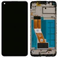 Samsung Galaxy A115f A11 Touch + Lcd + Frame Black Service Pack