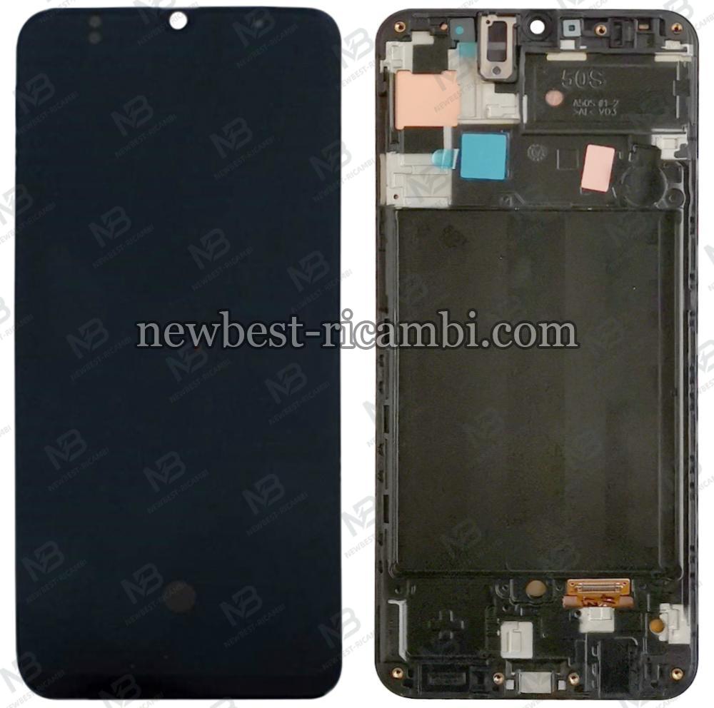 Samsung Galaxy A507 (A50s 19) Touch + Lcd + Frame Black Service Pack