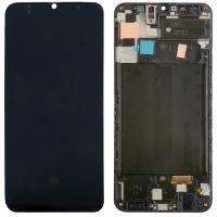 Samsung Galaxy A507 (A50s 19) Touch + Lcd + Frame Black Service Pack