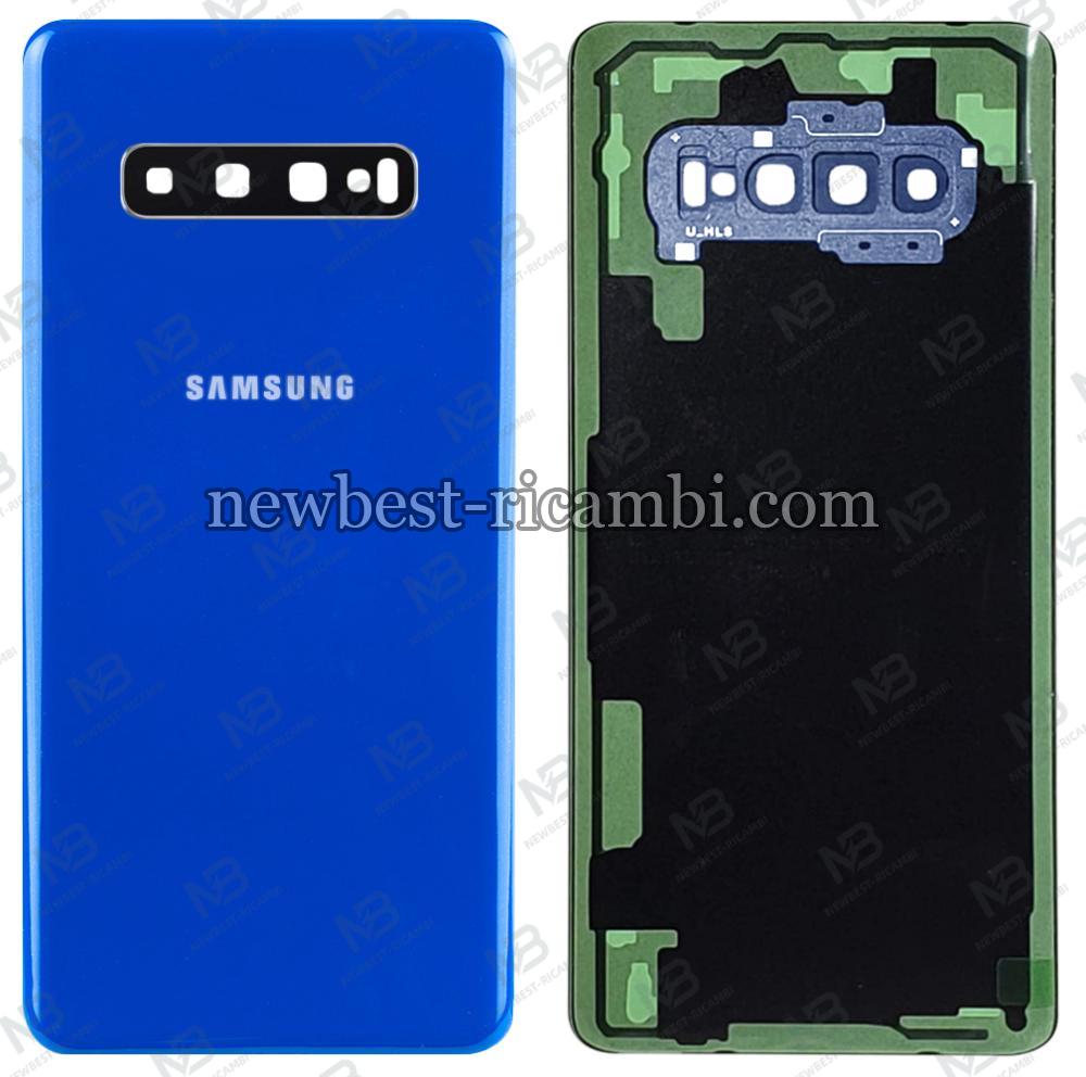 samsung galaxy S10 plus G975f back cover+camera glass dark blue AAA