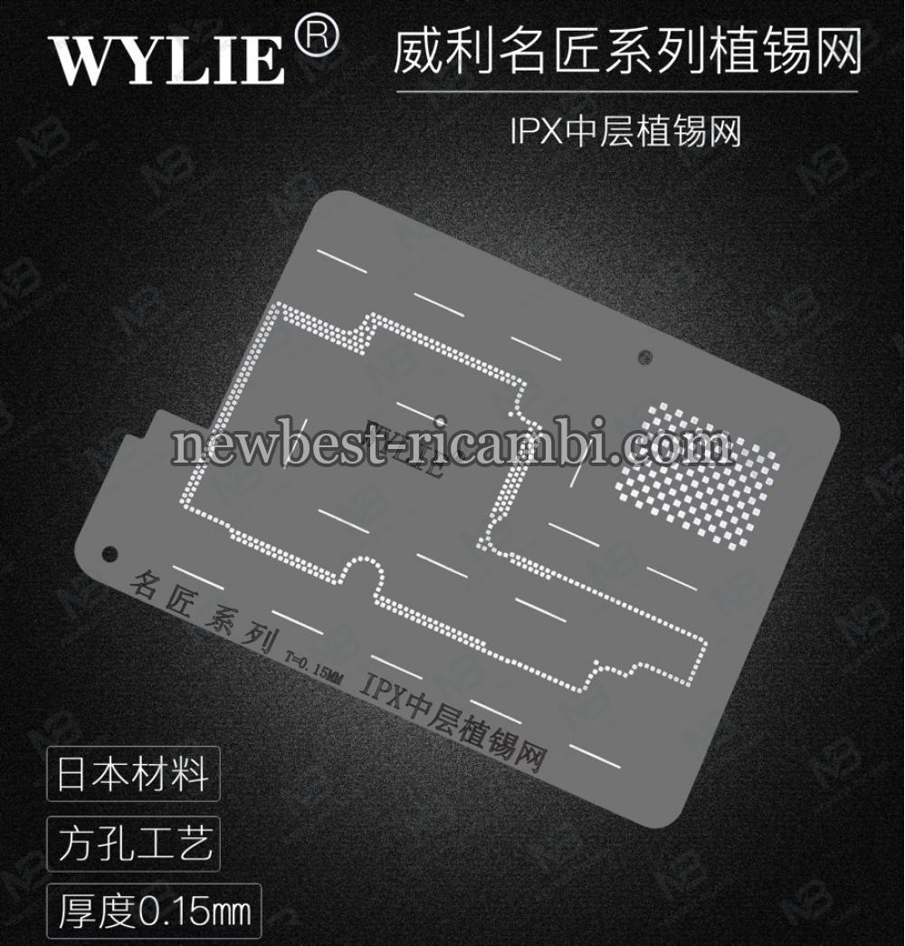 IPhone X PCB Middle Layer Repair BGA Reballing Stencil Template