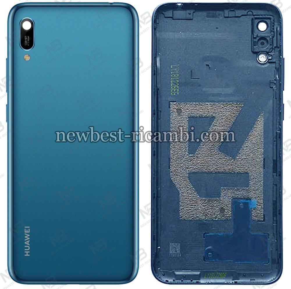 huawei y6 2019 back cover+camera glass blue original