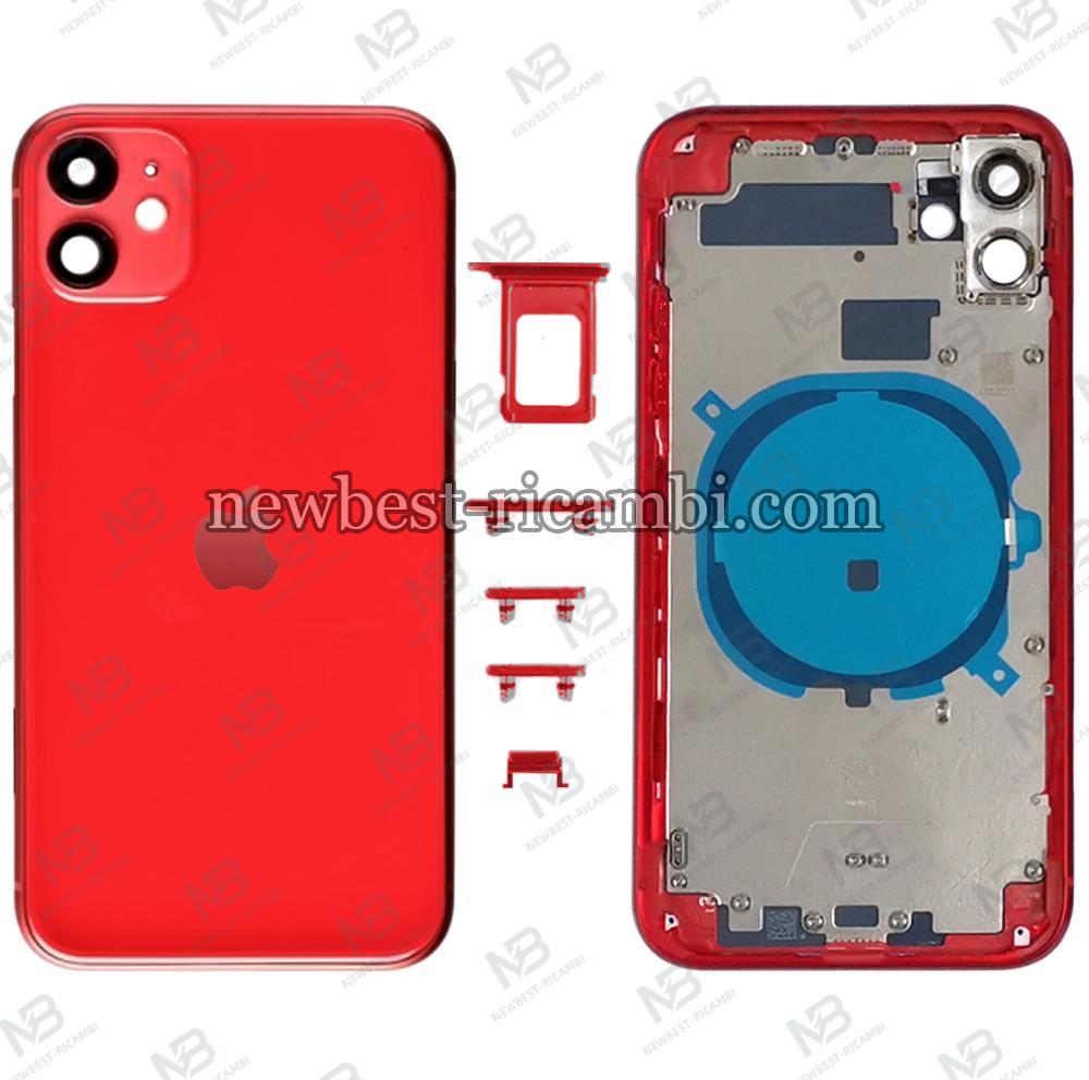 iPhone 11 back cover with frame red OEM