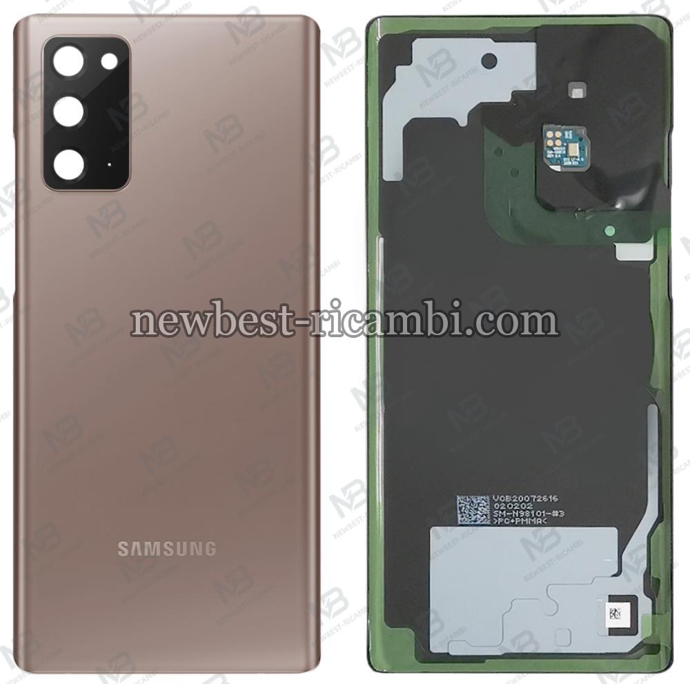 samsung galaxy note 20 n980 n981 back cover brown original