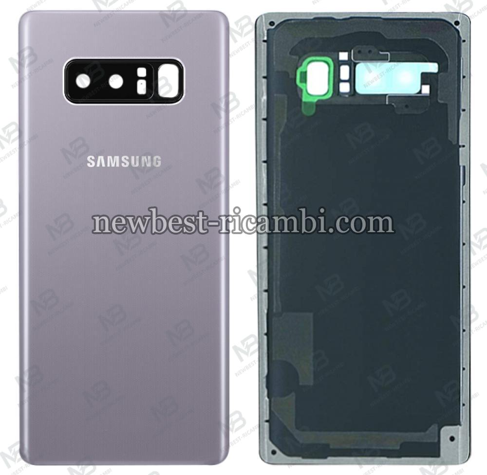 samsung galaxy note 8 n950f back cover+camera glass purple original