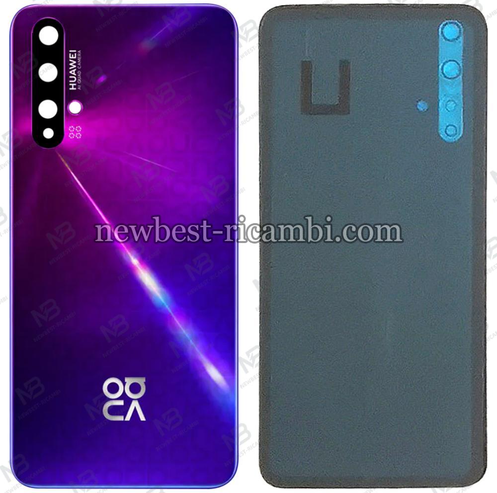 huawei nova 5t back cover+camera glass violet AAA