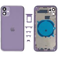 iPhone 11 back cover with frame purple OEM