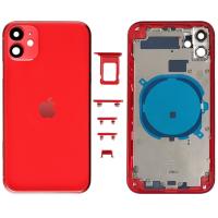 iPhone 11 back cover with frame red OEM